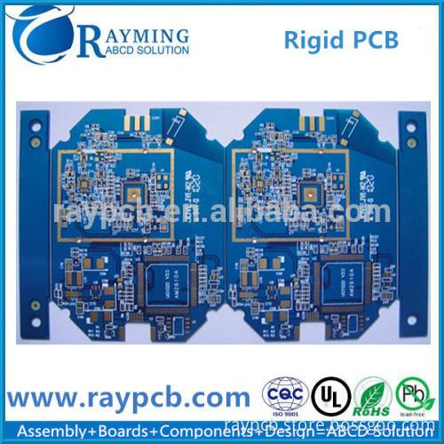Blue Soldermask Panel pcb Hole in Pad